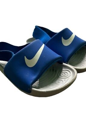 Toddler Boys Nike Slip On Slides Sandals Back Strap Size 5